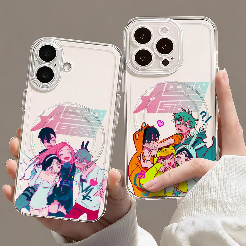 Phone Case Anime - Funda Magnética Transparente para Teléfono con