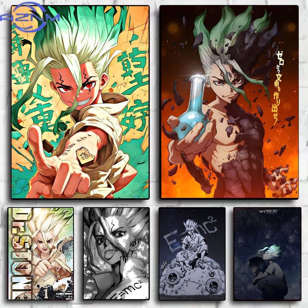 Anime Merchandise Posters - Póster clásico de Anime Dr Stone,