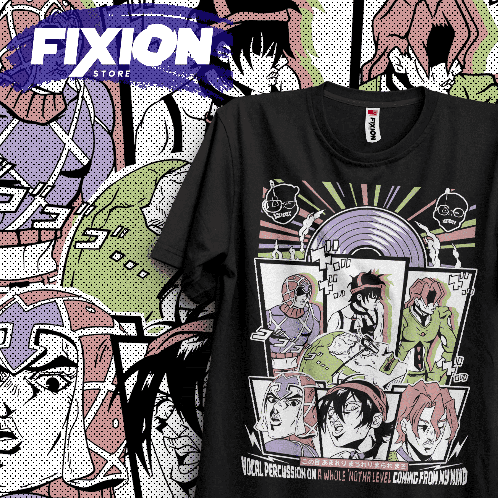 Jojo Anime Merchandise - Jojos Bizarre Adventure-Camiseta de Anime de