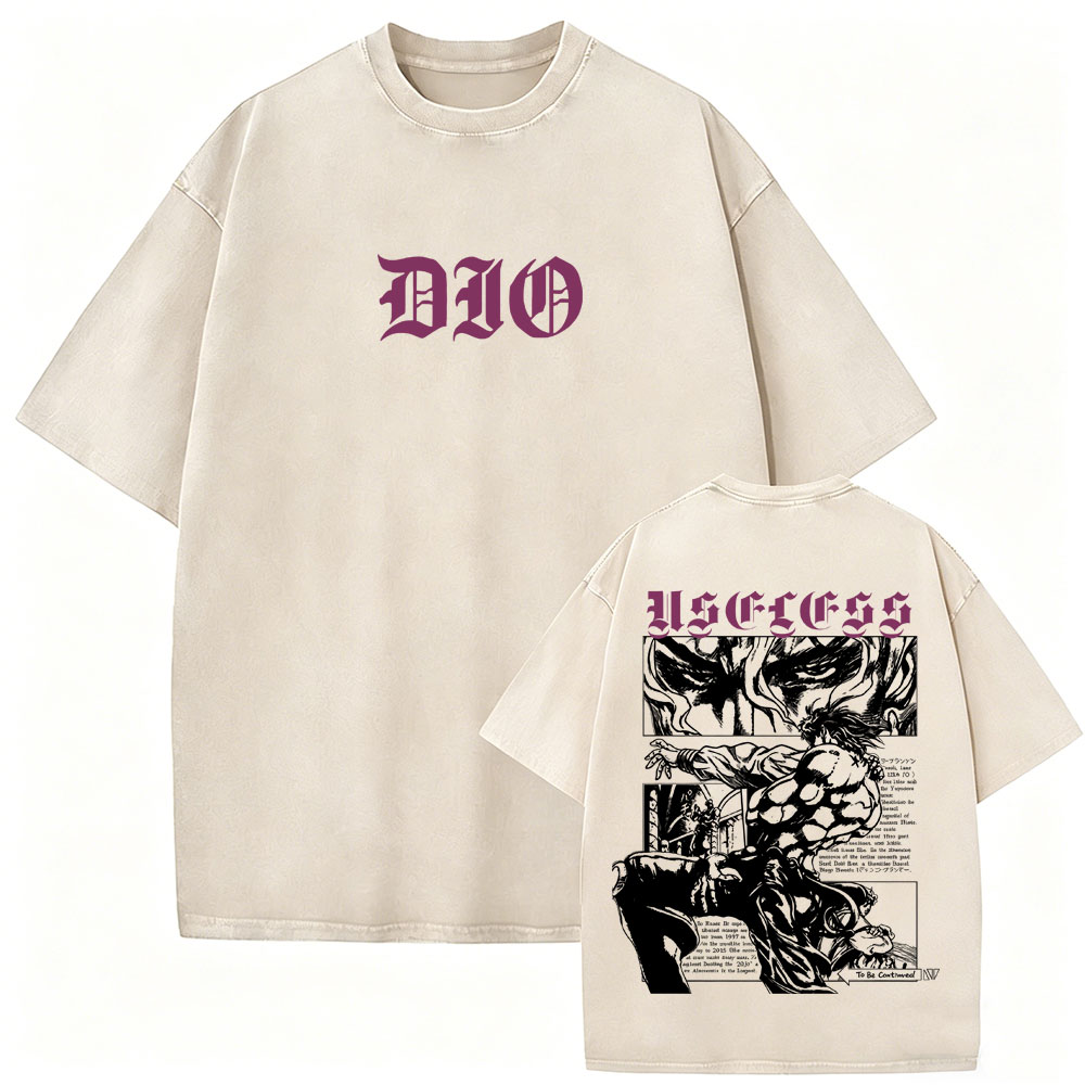 Camiseta Vintage Lavada de Ani - Jojo Anime Merchandise reseña y precio