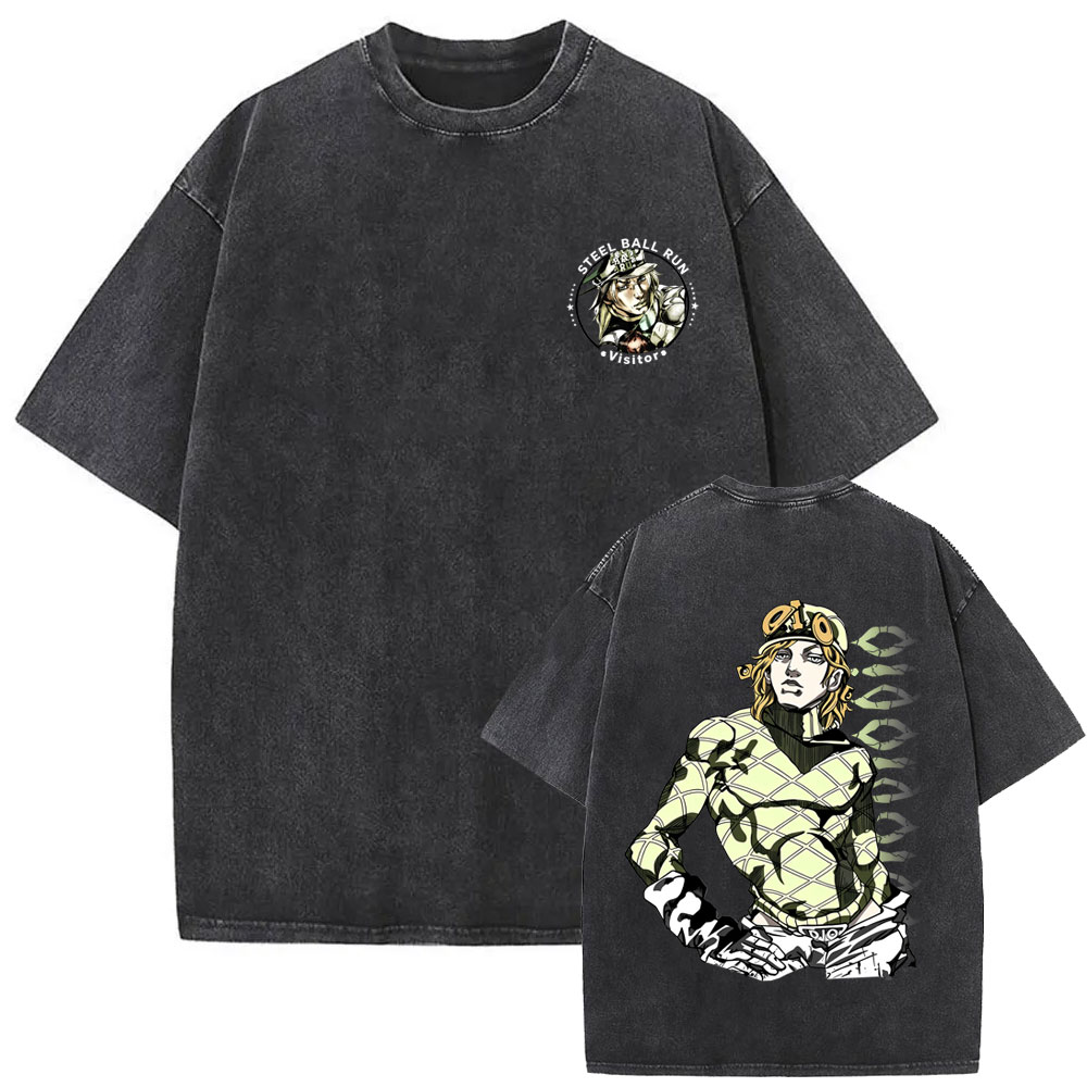 Camiseta Vintage Lavada de Ani - Jojo Anime Merchandise reseña y precio