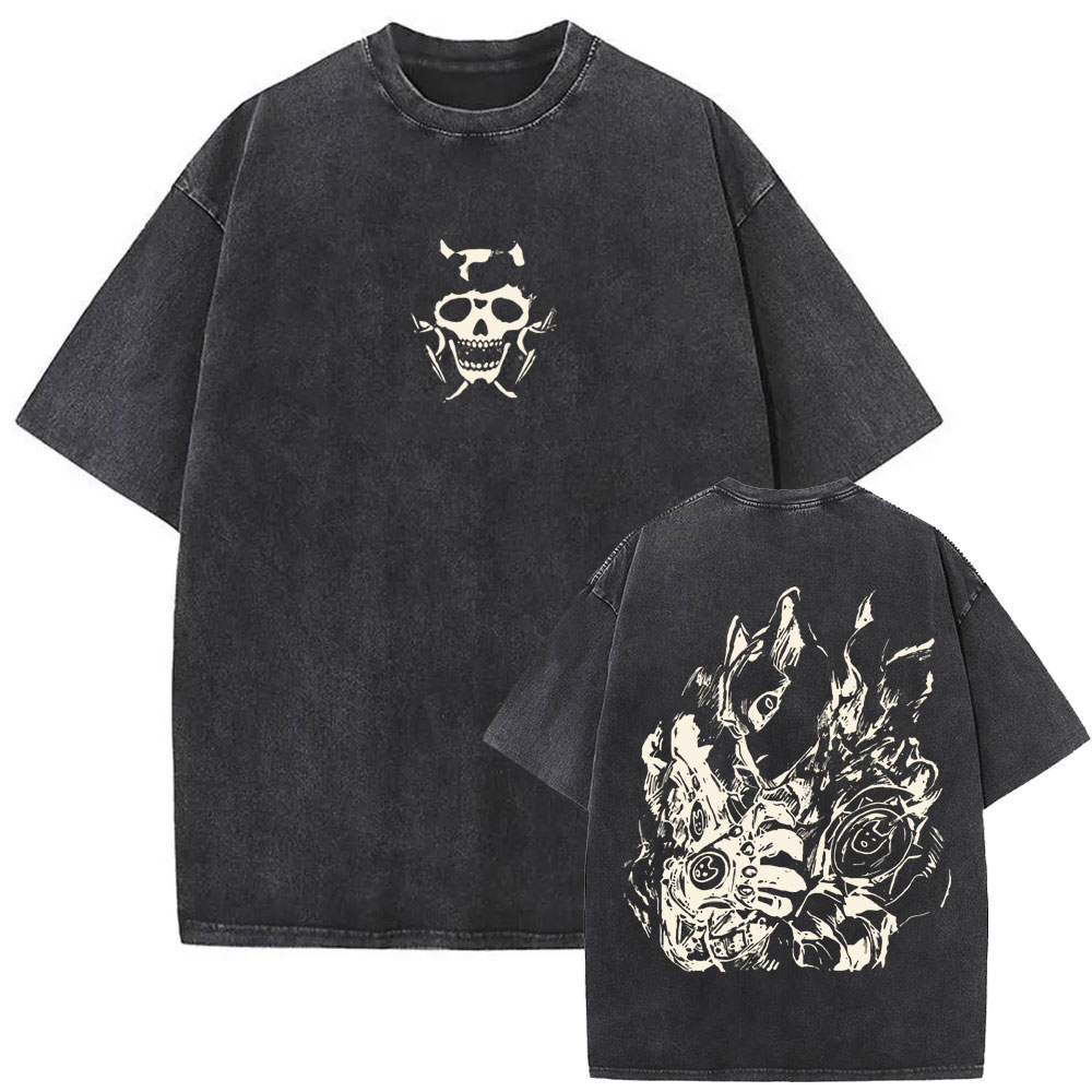 Camiseta Vintage Lavada de Ani - Jojo Anime Merchandise reseña y precio
