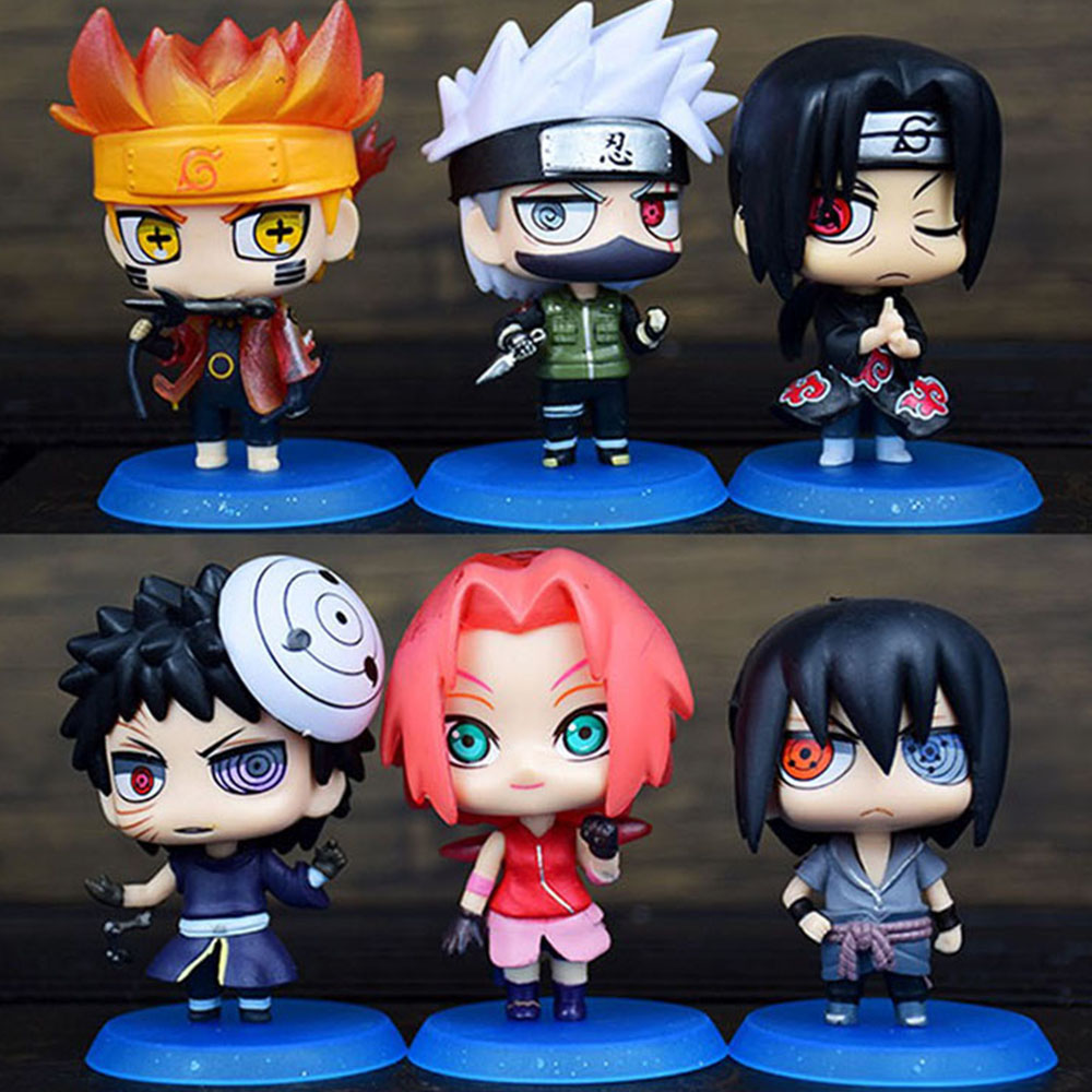 Caliente 6 unids/set Naruto Sh - Rare Anime Merchandise reseña y precio
