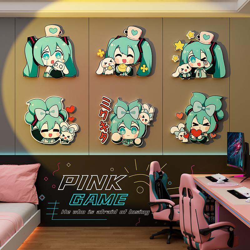 Pegatina Kawaii de Hatsune Mik - Anime Merchandise From Japan reseña y precio
